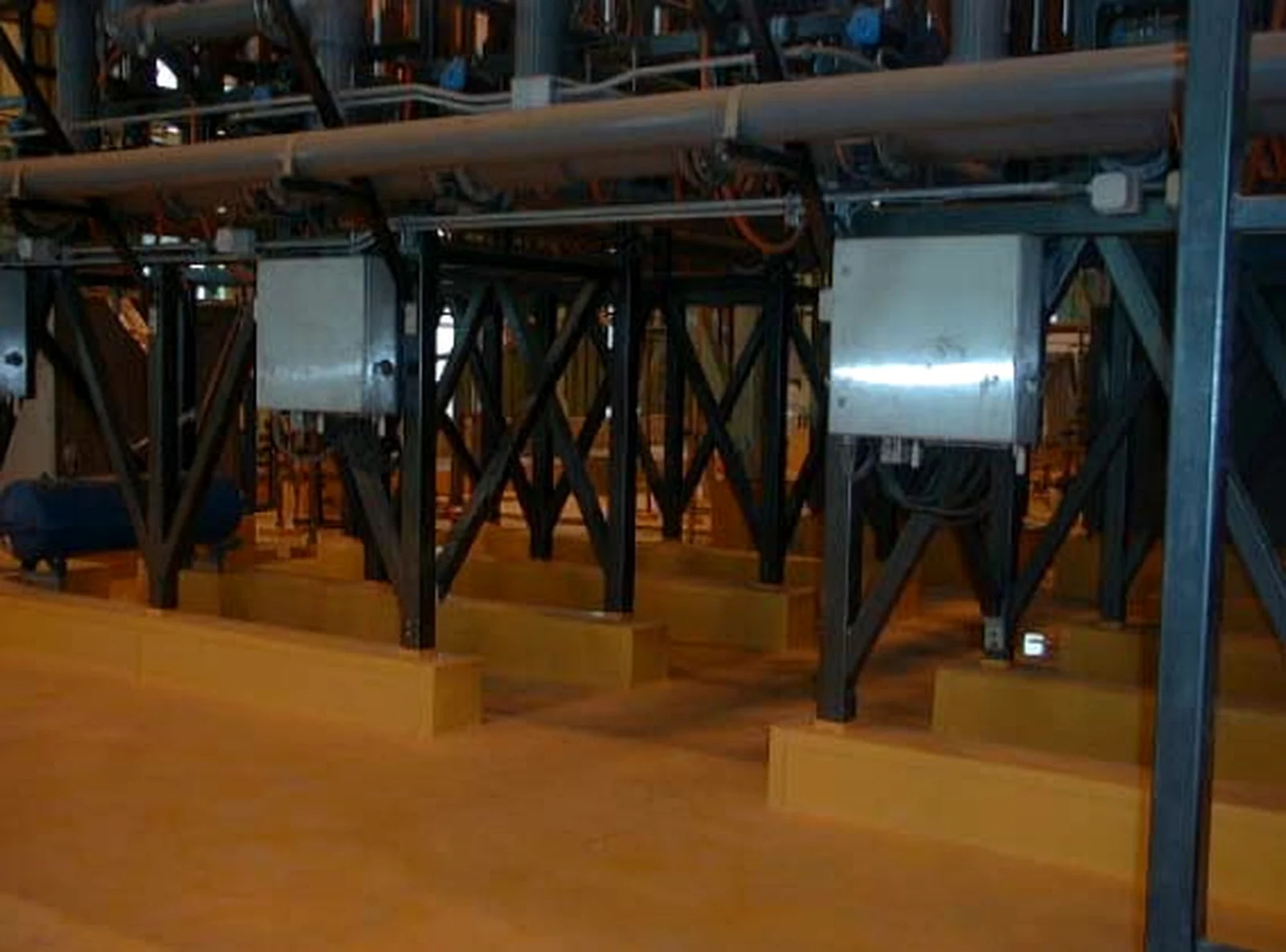 Aplicación industrial de liner protector en hormigón